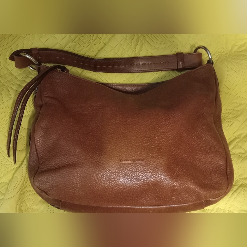 Elegant Brown Leather Shoulder Bag - Picture 8 of 13